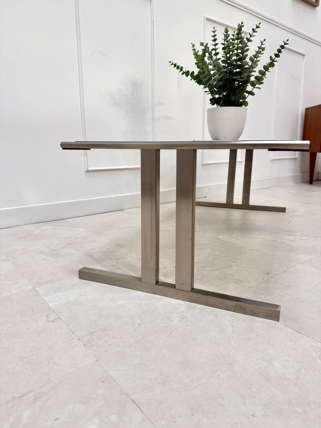 Smoked glass coffee table