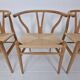 Chaises Wishbone CH24 de Hans J. Wegner par Carl Hansen & Søn, Danemark, Ensemble de 5