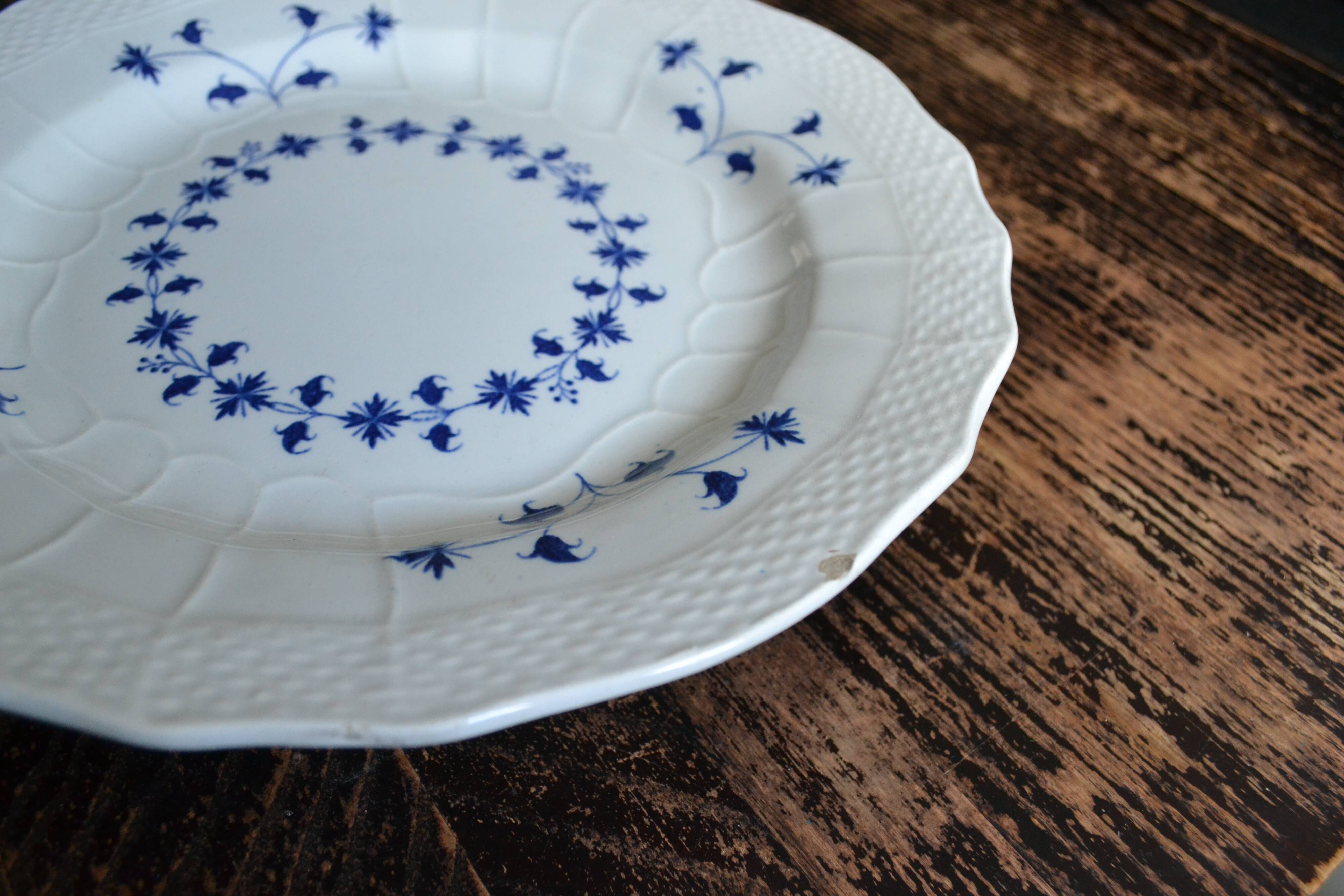 Low earthenware compotier Saint-Amand Nord Barbeau early twentieth century