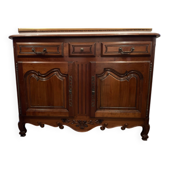 Two-door three-drawer sideboard in cherry wood