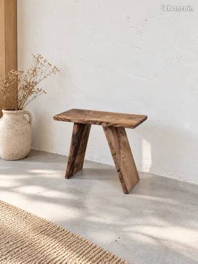 Solid antique wooden bench