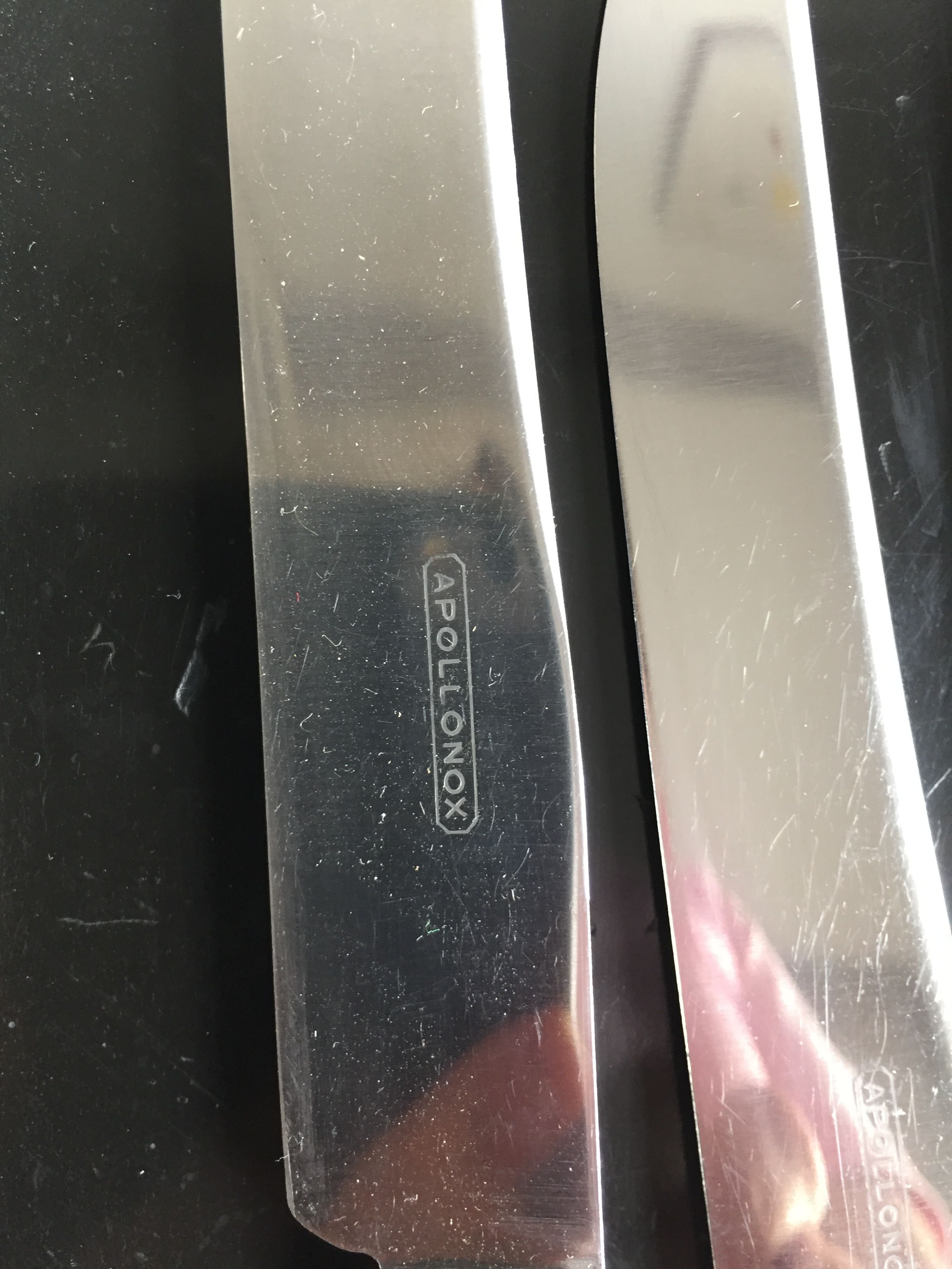 Series of 12 old knives neck horn blade apollonox