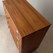 Swedish mid-century chest of drawers teak five drawers