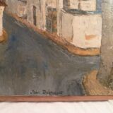 "subsurb street" signed jean deknuyat modernist