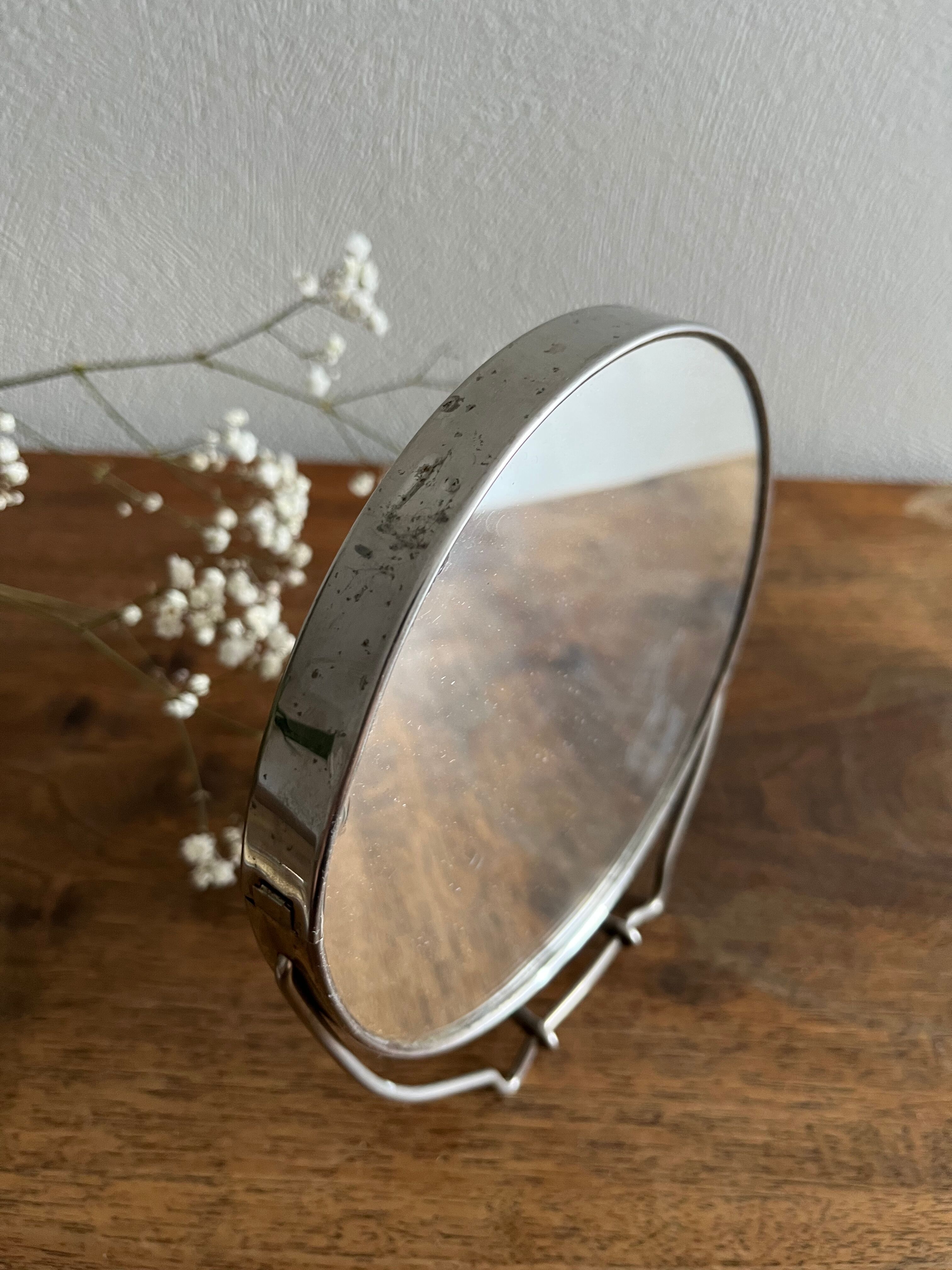 Round barber mirror 14.5 cm
