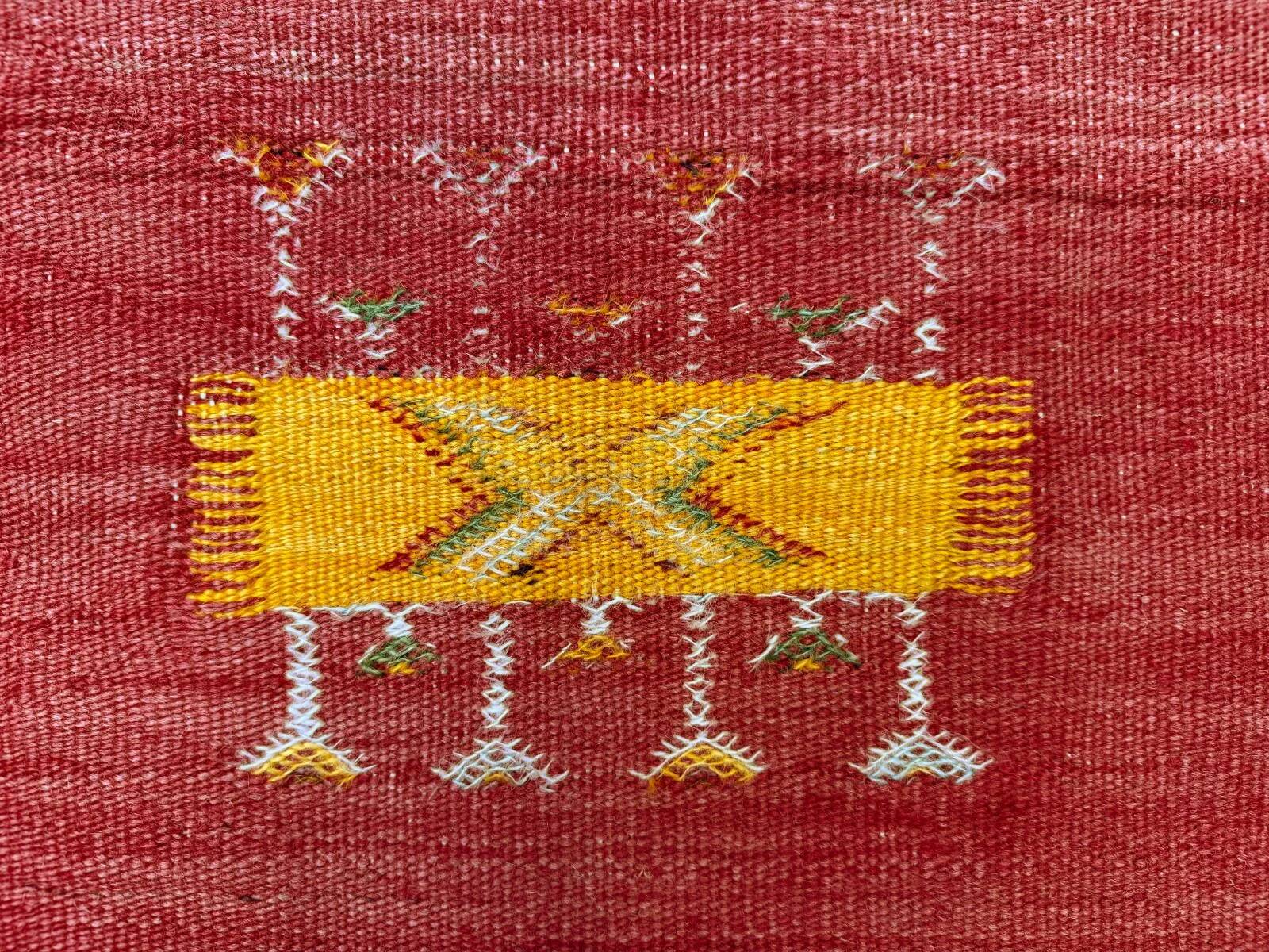Vintage Moroccan square kilim 103x100 cm kelim wool rug medium 2524