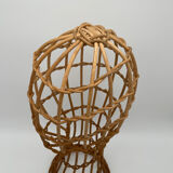 Head to hat old rattan hat maker