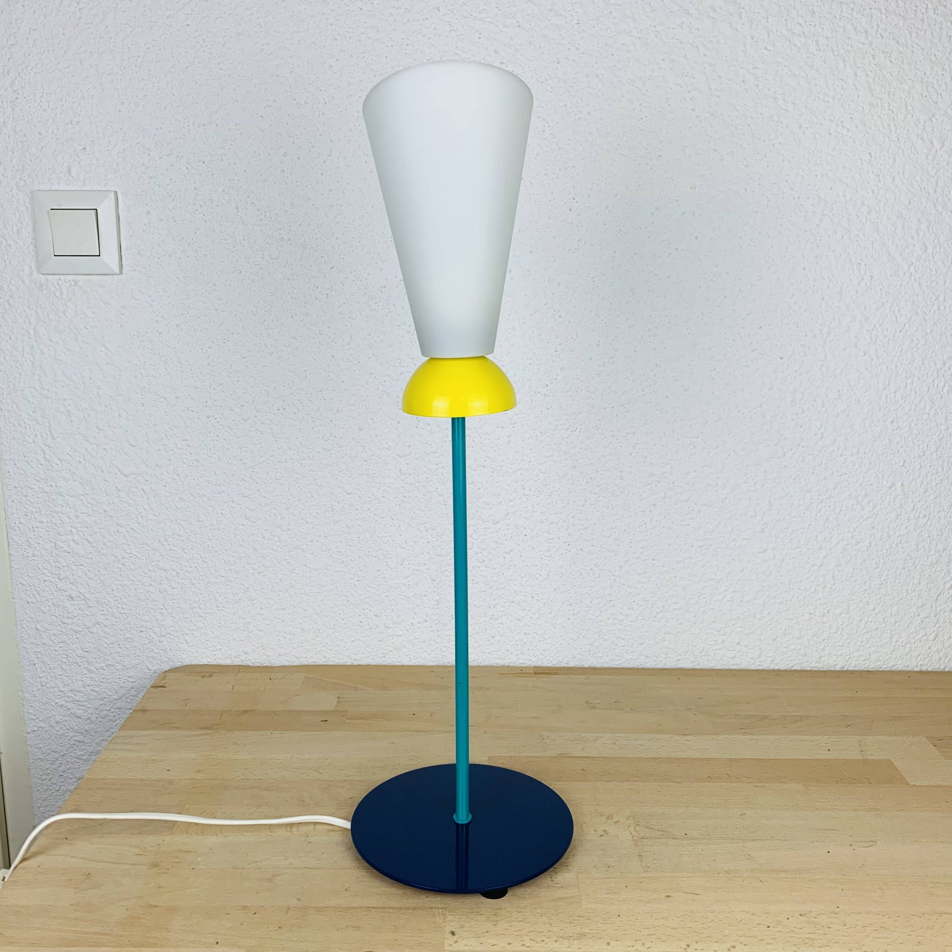 Memphis style primary color lamp, 80s
