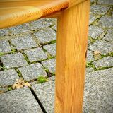 Round pine table with extensions by Rainer Daumiller