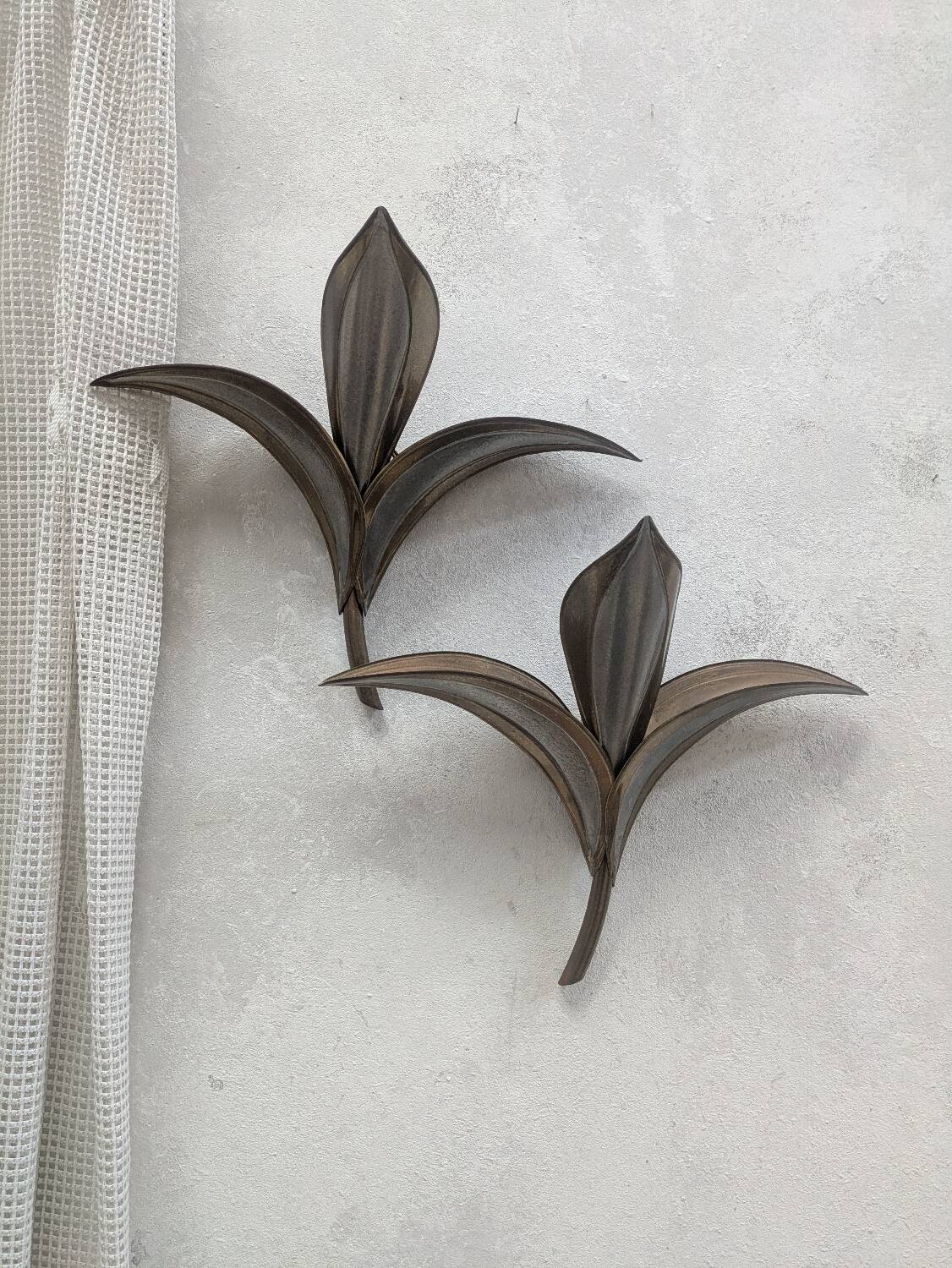 Pair of Henri Fernandez wall lights