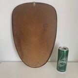 Miroir vintage 1960 rétroviseur asymétrique forme libre - 40 x 26 cm