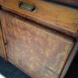 Natural pitch pine wood sideboard ep 1940