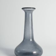Scandinavian Modern Blue Glass Vase by Erik Höglund for Boda, Sweden 1960's