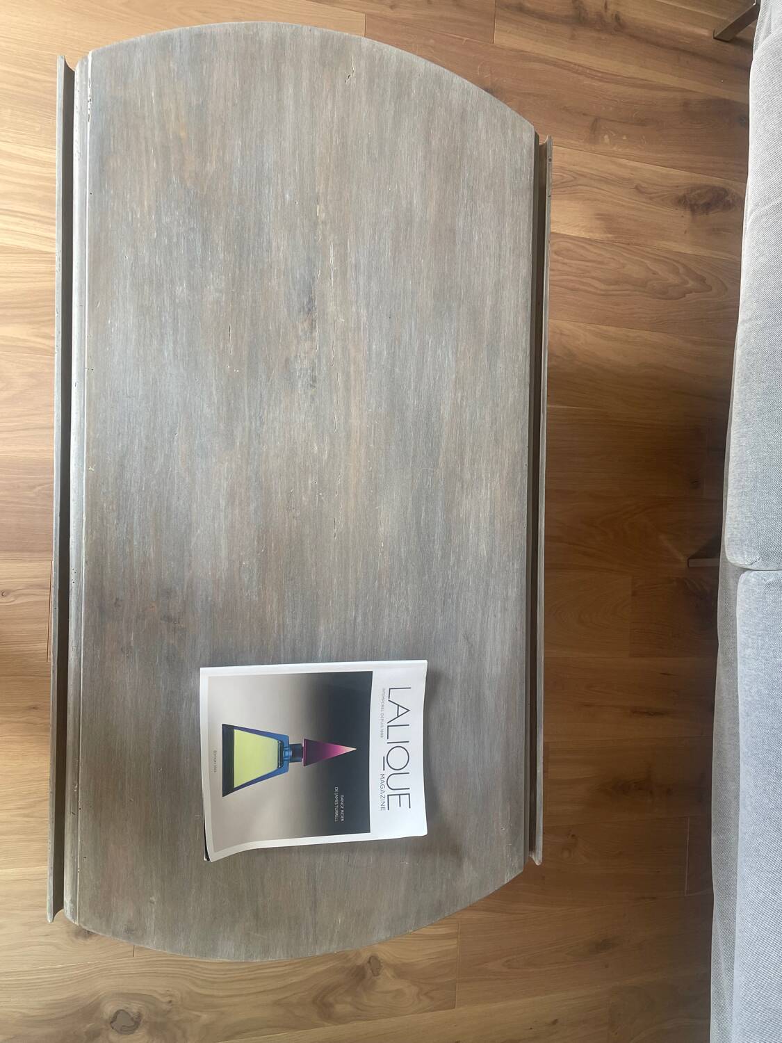 Old round coffee table