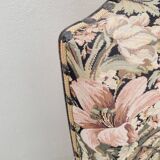 Napoleon III period armchair with floral tapestry, 19th century