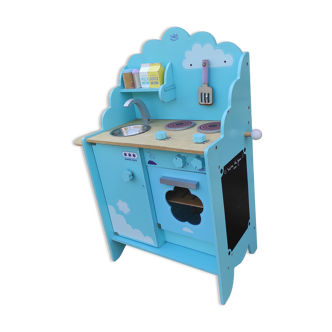 TOY: old wooden kitchen VILAC with some accessories