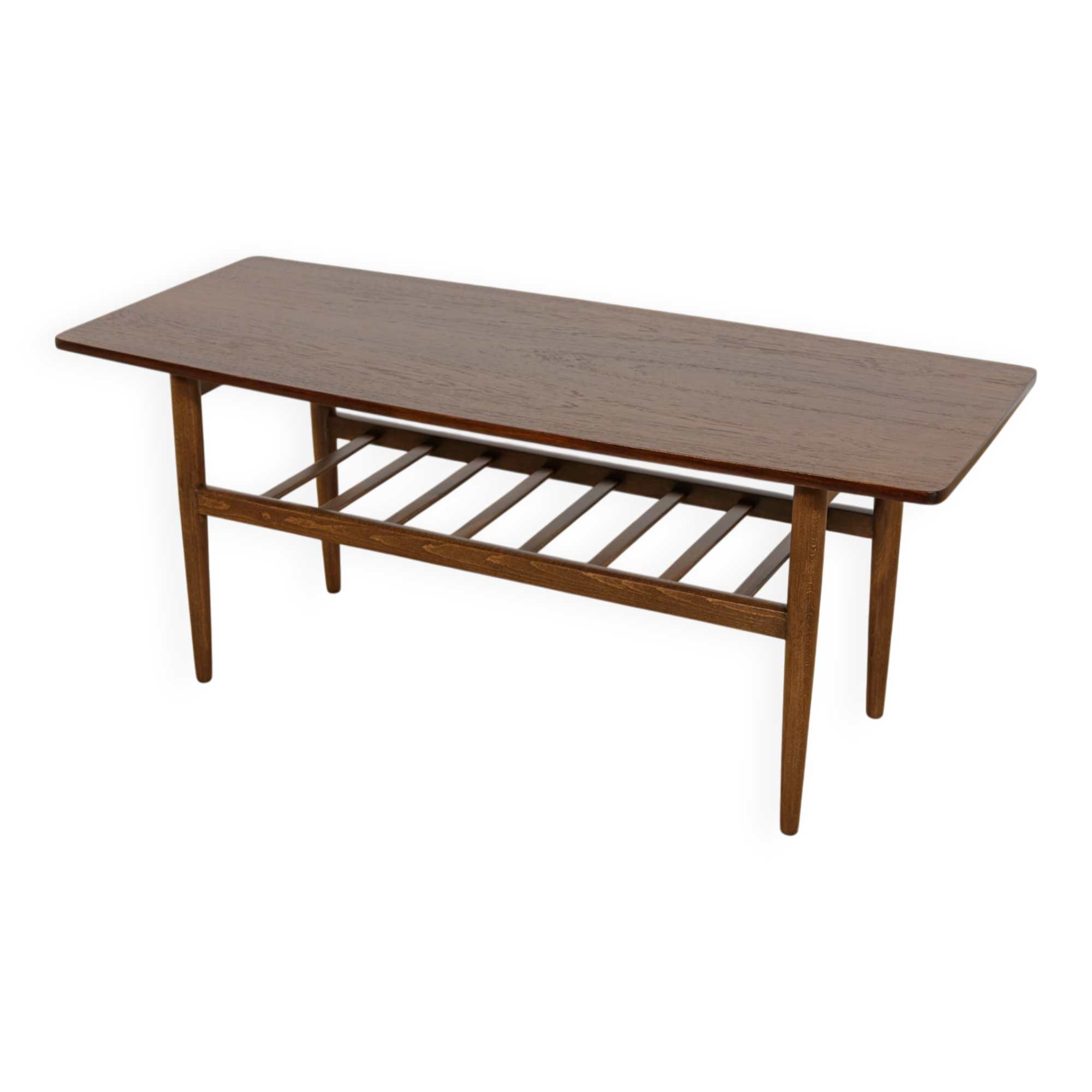Table basse en teck du milieu du siècle, Danemark, années 1960