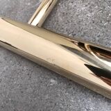 Mid-century floor lamp with counterweight in brass, 1960s