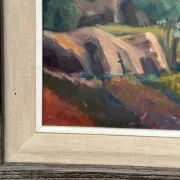 Original Swedish Oil on Panel – "Landscape" by Gunnar Munther – Signed – Vintage and Framed – 64 × 38 cm (25.2" × 15")