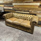 Leather Chesterfield sofa