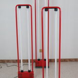 3 floor lamps Zerbetto Flli. model "DUO" designed by Boccato, Gigante and Zambusi in 1978
