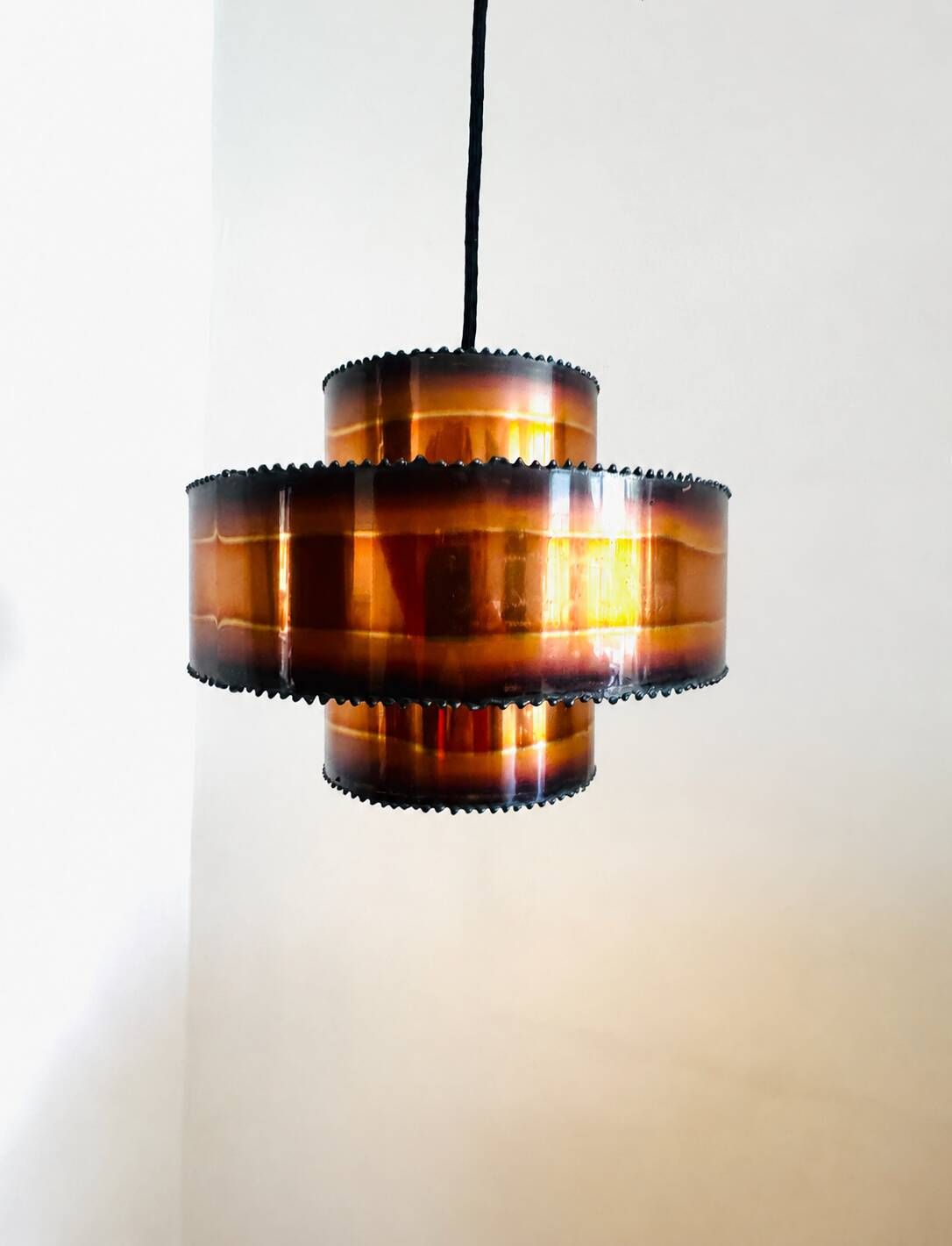 Brutalist Hanging Light In Brass By Svend Aage Holm-Sørensen For Holm-Sørensen & Co, Denmark 1960S