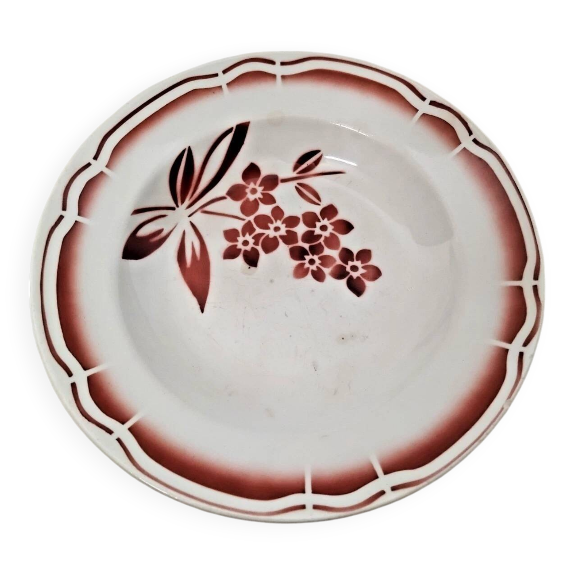 Vintage Badonviller Deep Plate