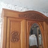 Solid oak dressing cabinet