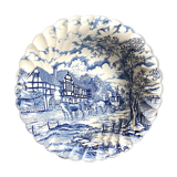 English earthenware bowl MYOTT Royal Mail white and blue