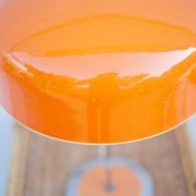 Pair of orange mushroom lamp, bedside lamp, vintage lamp, retro, seventies