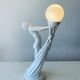 Ceramic naked dancer lamp