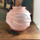 Pink art deco ball vase