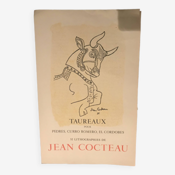 Lithographie Jean Cocteau