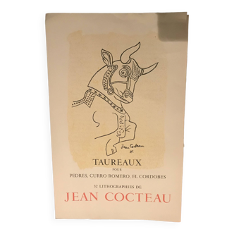Lithograph Jean Cocteau