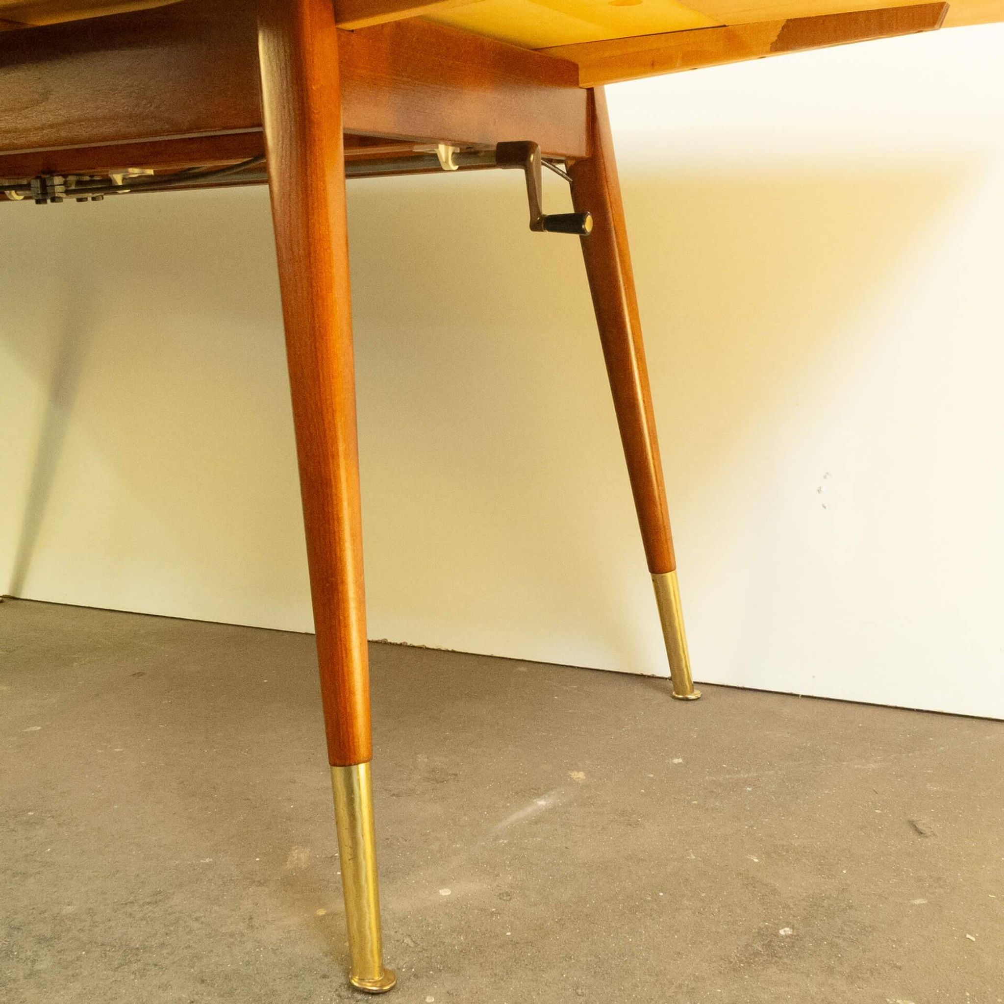Table basse réglable en hauteur, érable, hêtre, vintage des années 50