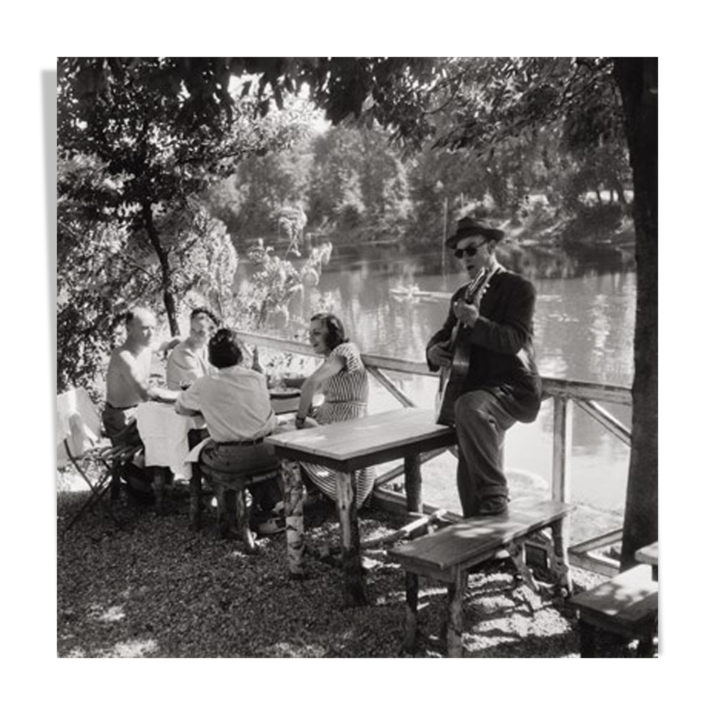 Photography, "Bords de Marne à Nogent", 1959 / Tribute to Willy Ronis / NB / 15 x 15