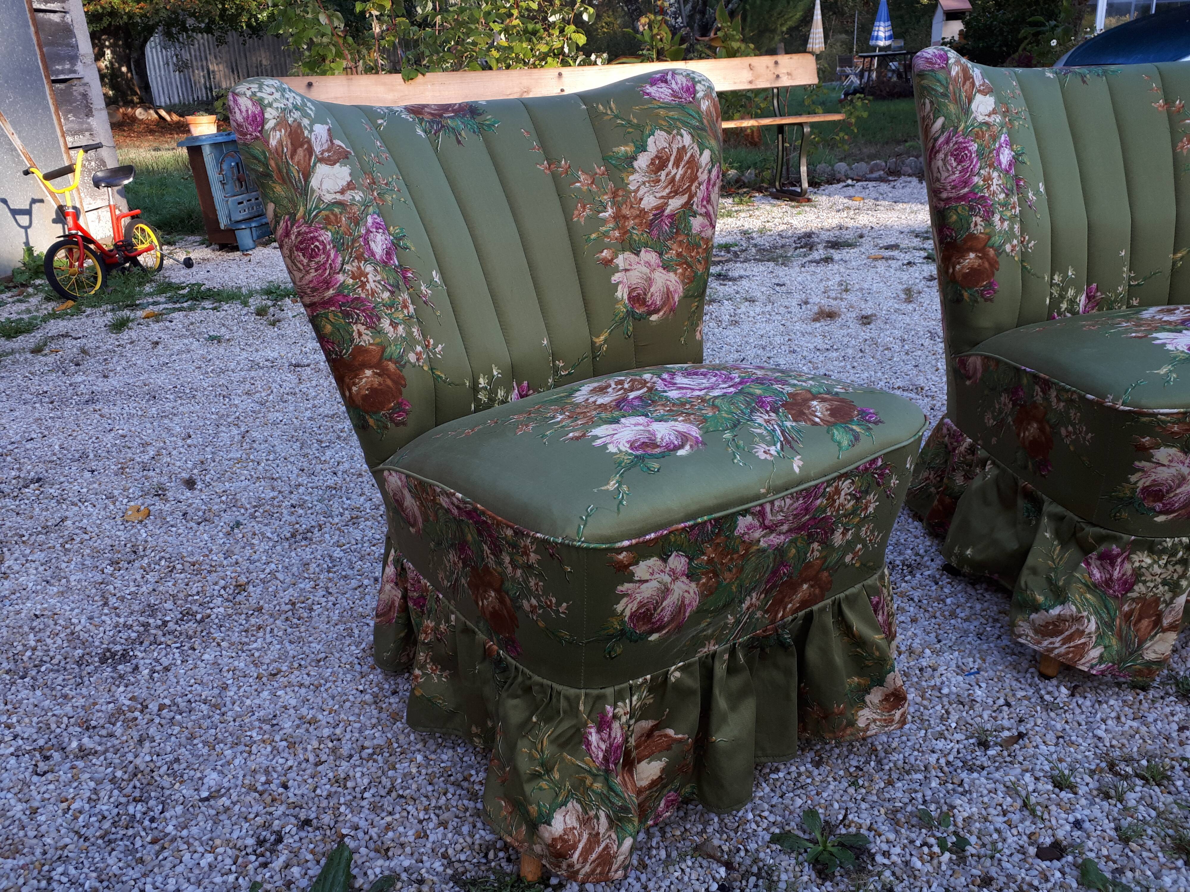 Paire fauteuils cocktail sessels