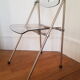 Vintage folding transparent chair