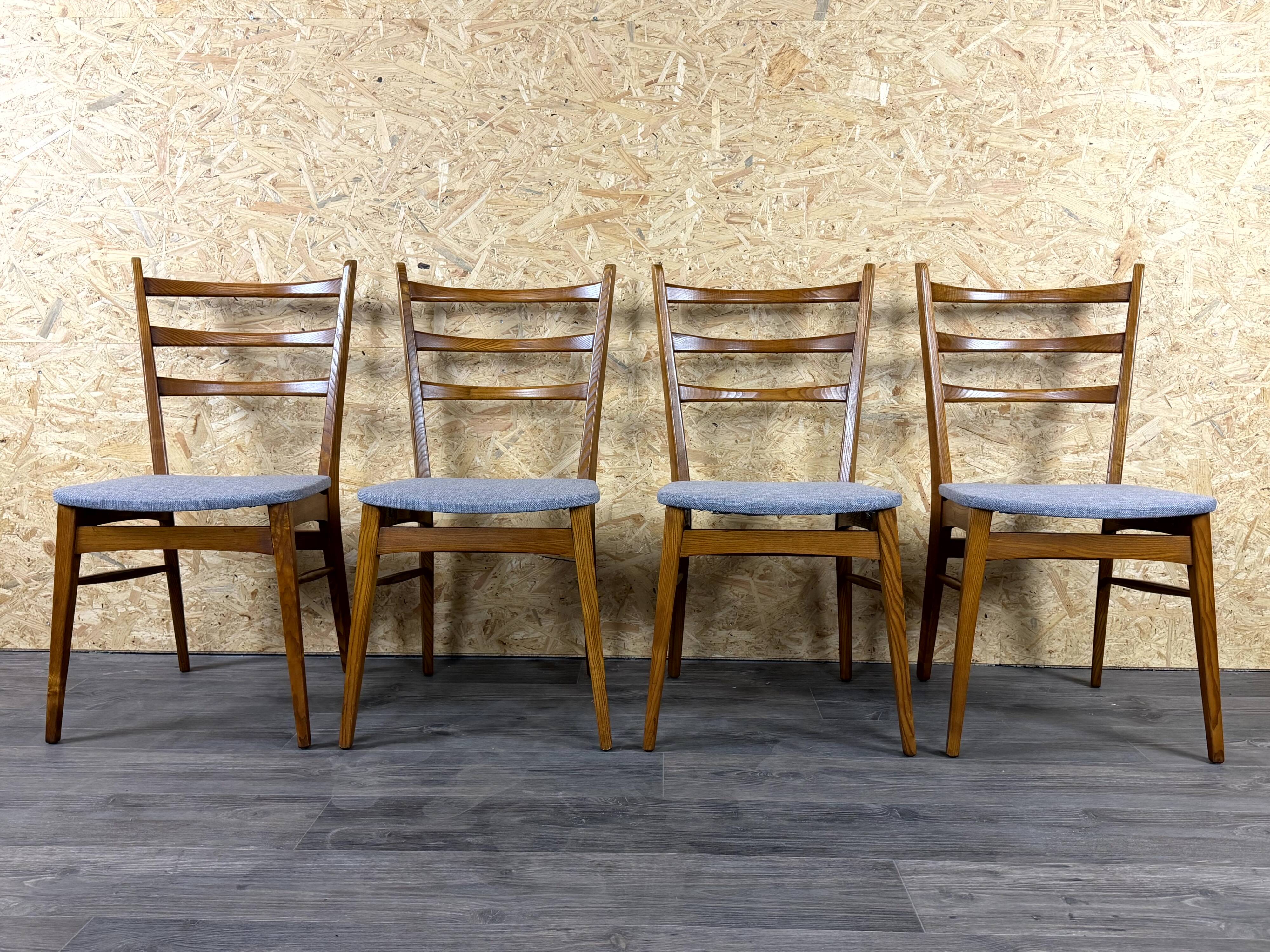Chaises de salle à manger des années 1960 1970, design danois moderne du milieu du siècle, ensemble de 4.
