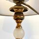 Vintage marble and velvet metal lamp