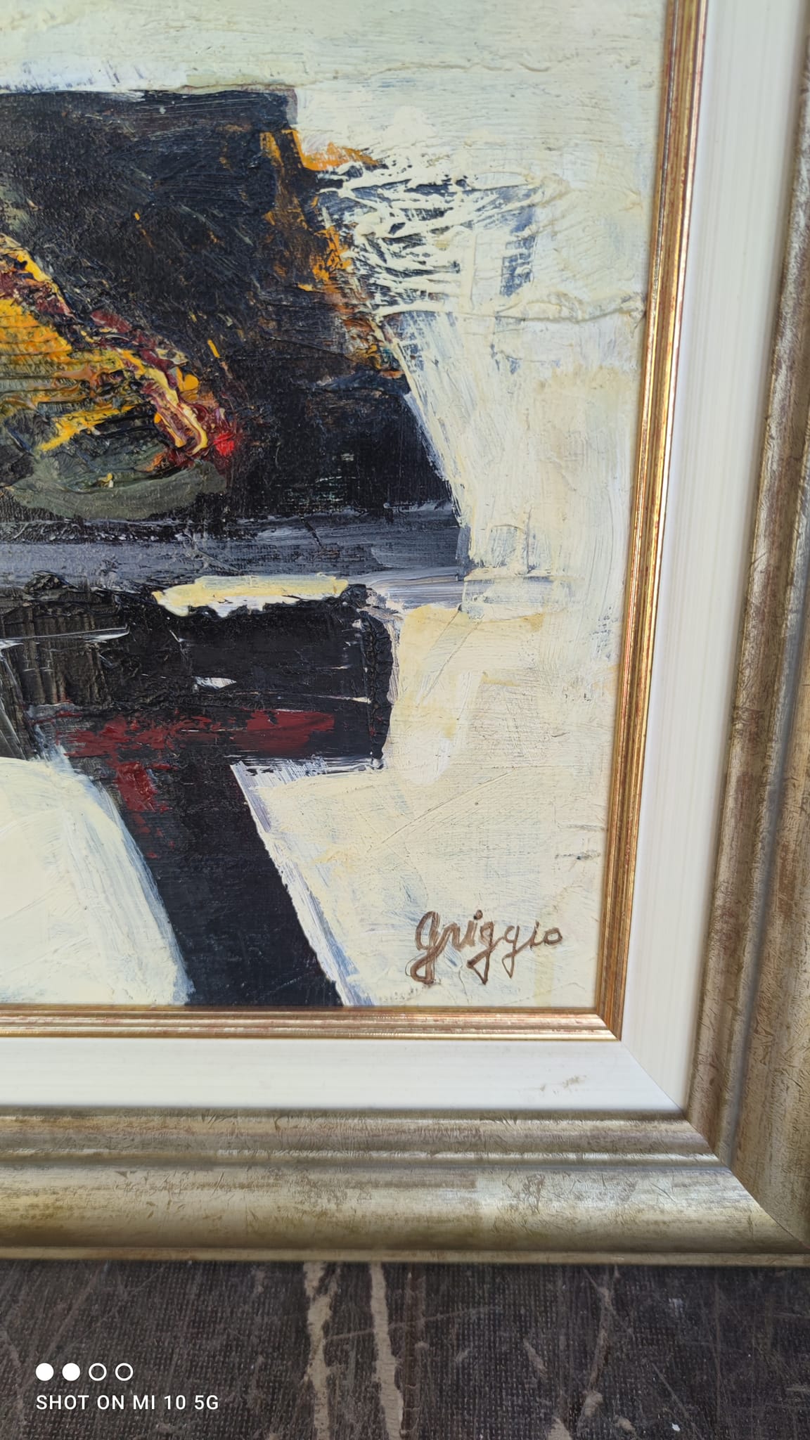 Oil painting on canvas, still life, 2001, by Serge GRIGGIO