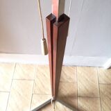 Adjustable floor lamp in walnut and metal 1960