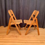 A pair of folding chairs, Netherlands, 1970s.