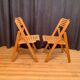 A pair of folding chairs, Netherlands, 1970s.
