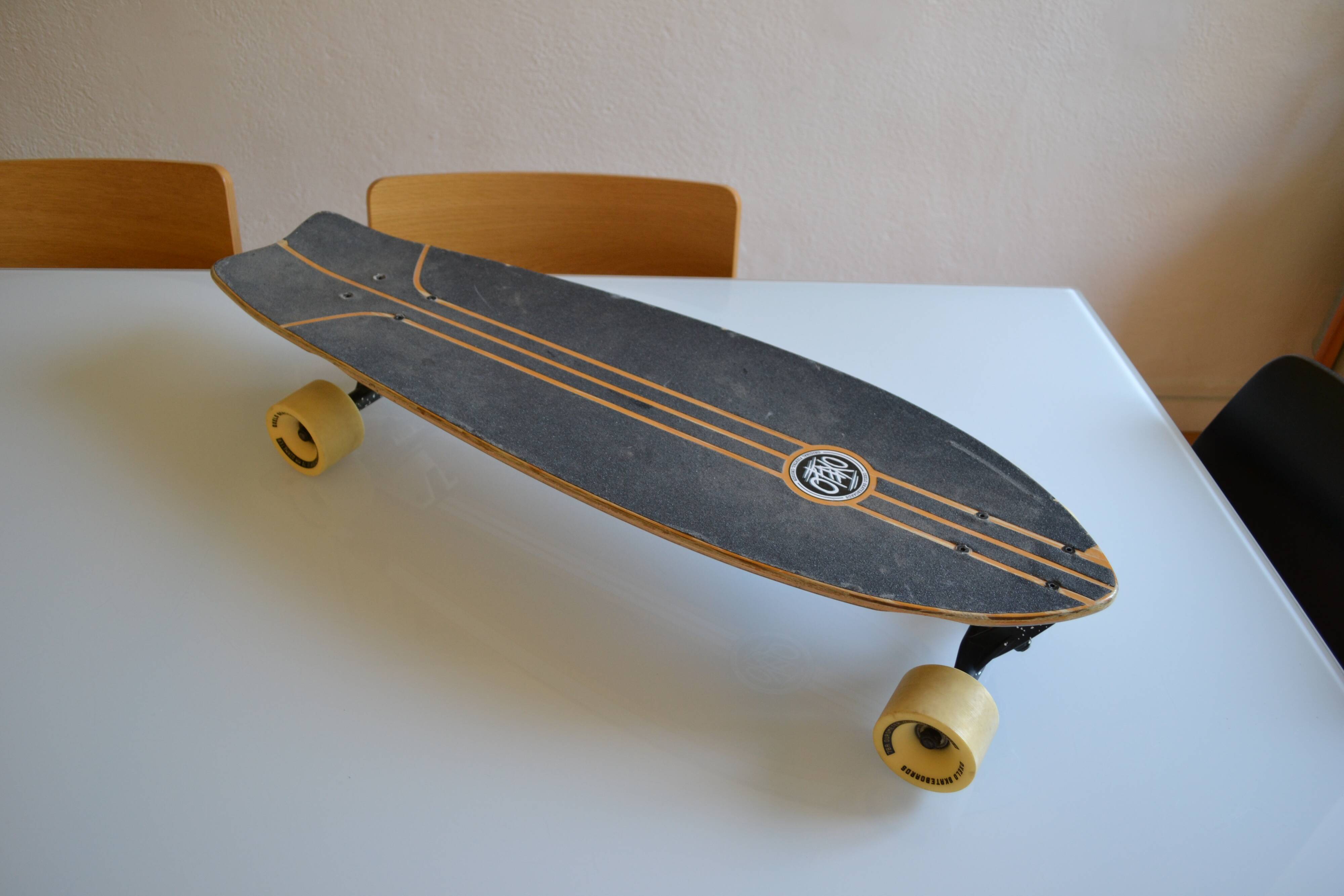 skateboard skate longboard fishtail cruiser oxelo old school style