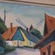 « Scène de village » par Alvar Johansson