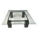 Vintage black marble coffee table by Artedi, 1970s
