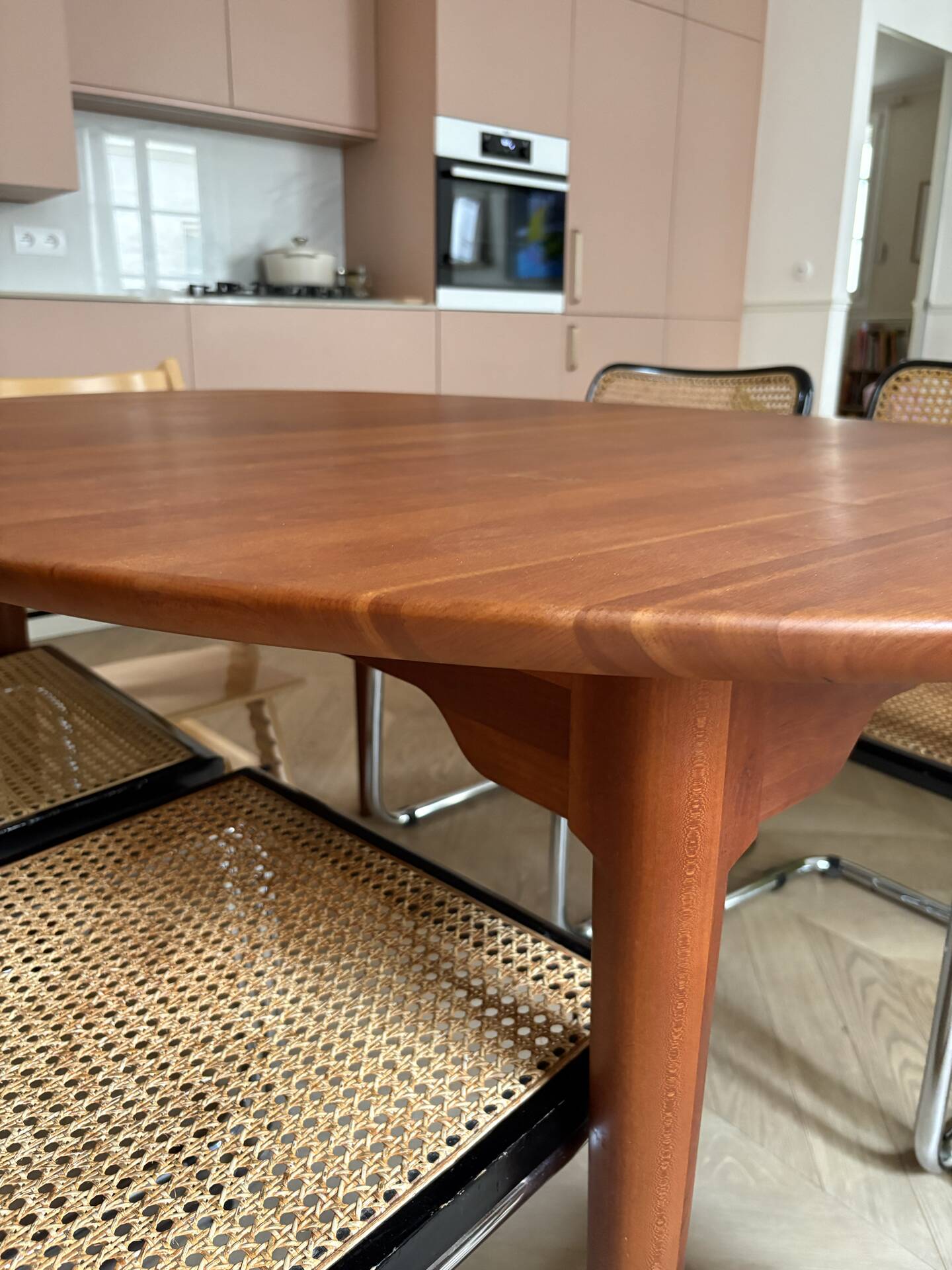 Extendable dining table in cherry wood, Søren Nissen & Ebbe Gehl, Denmark