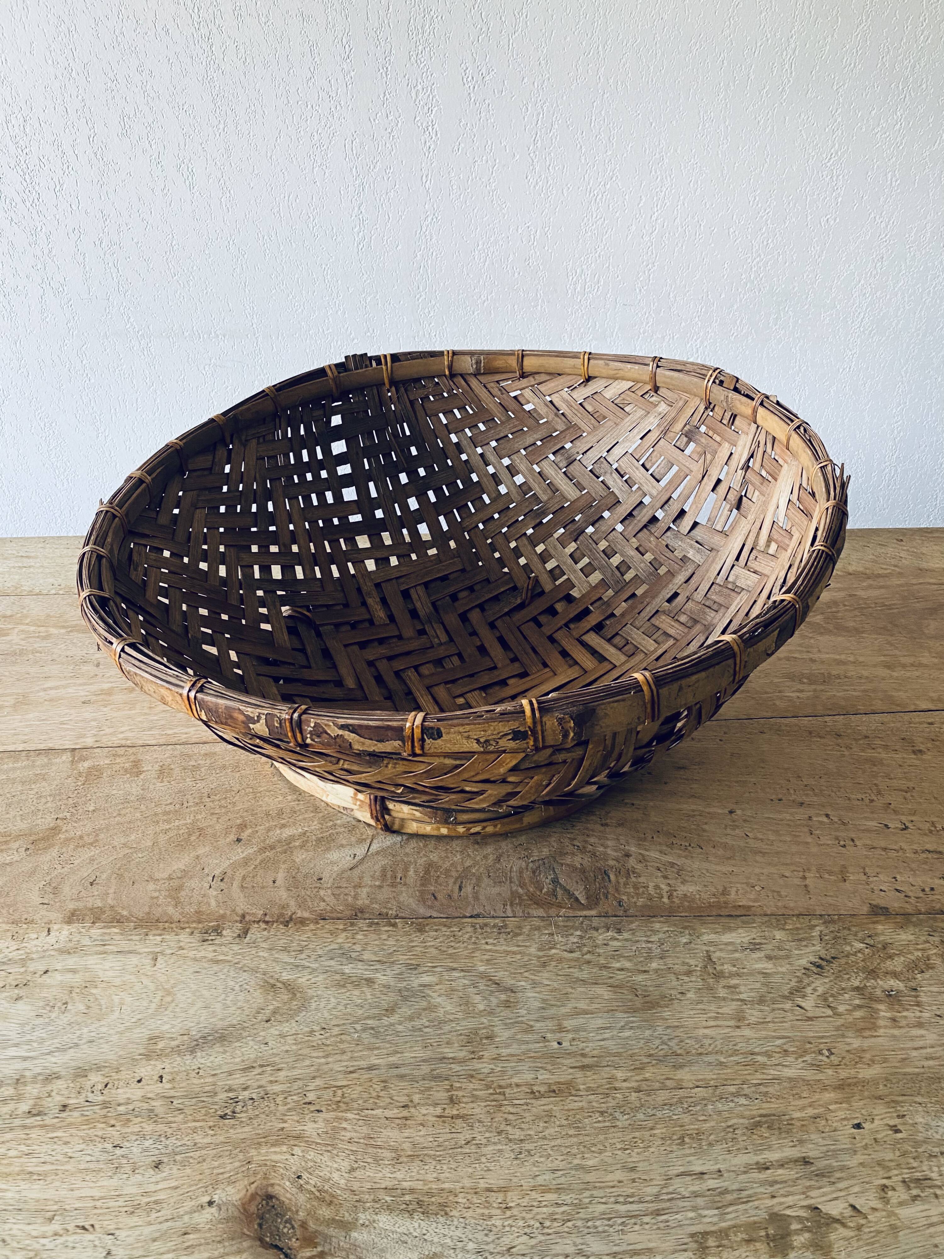 Bohemian bamboo XL panière