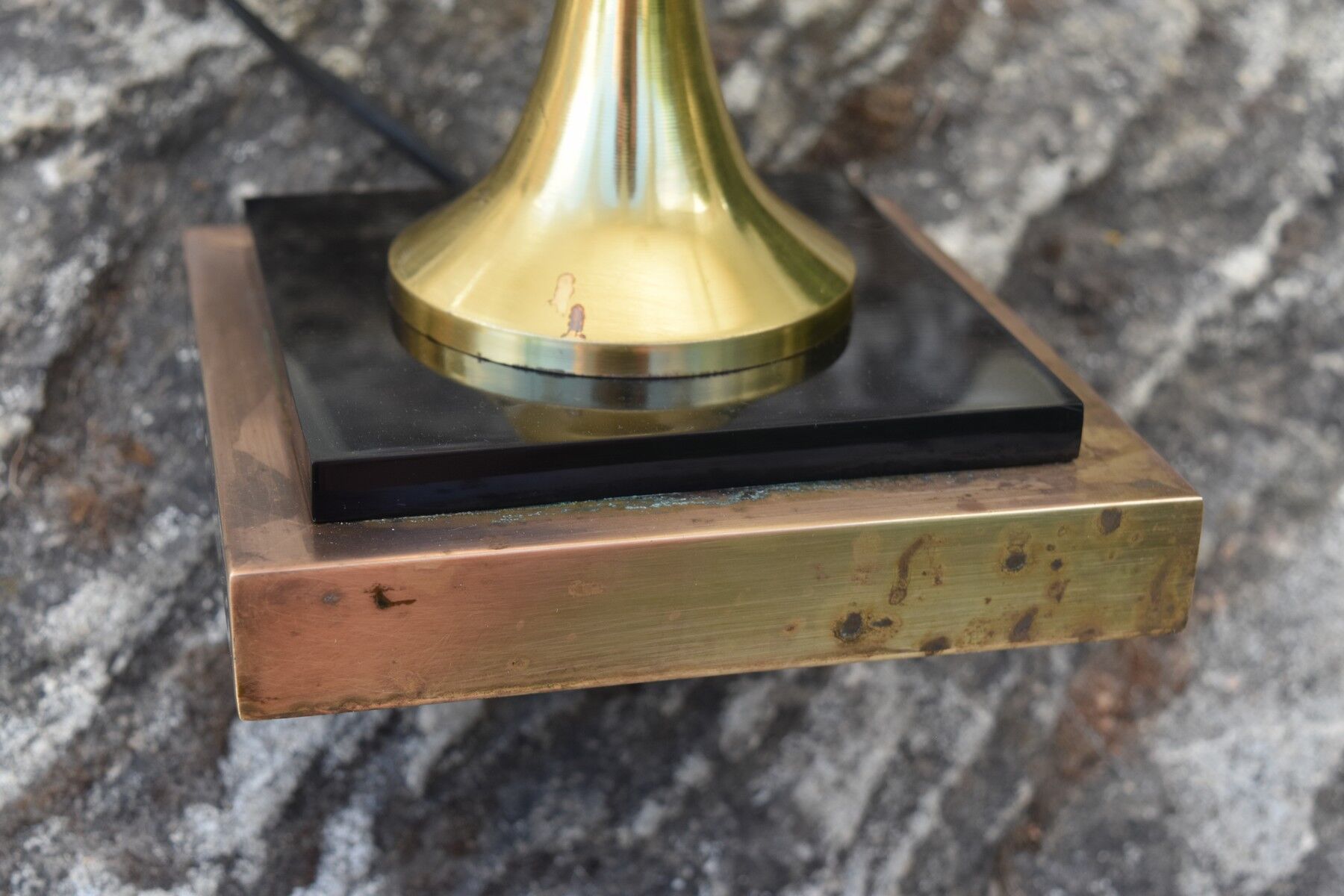 Maison Rougier vintage palm-shaped lamp from the 1970s to 1980s